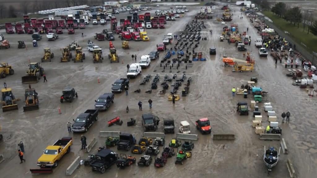 Don Smock Auctions Heavy Equipment Auction Banner 3 Don Smock Auctions Heavy Equipment Auction Aerial Photo