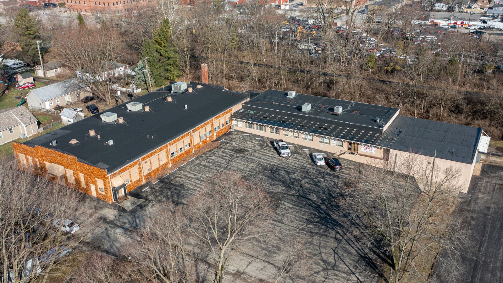 Aerial view of ULS Auctions facility